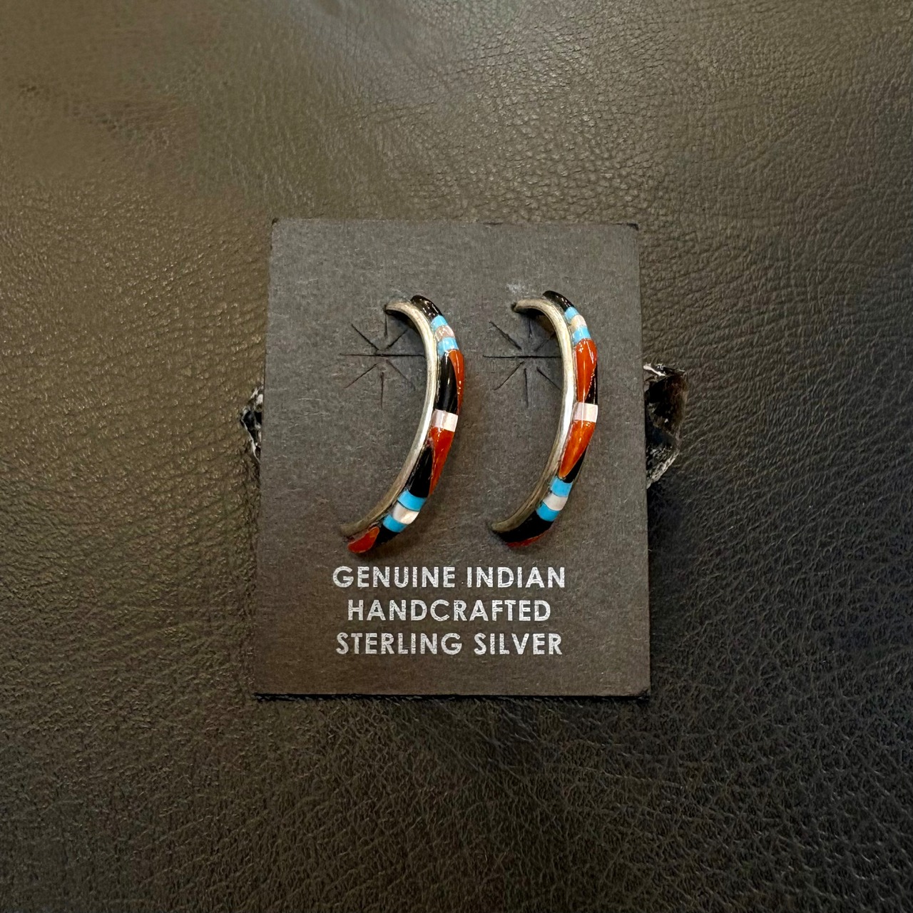 ズニ族 インレイピアス - 2