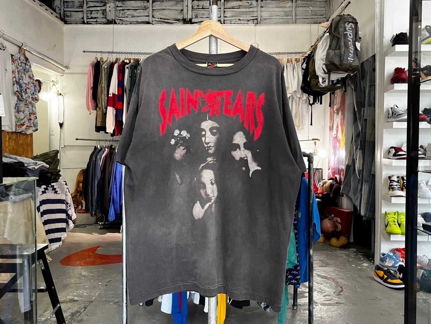 SAINT MICHAEL × DENIM TEARS FACES SS TEE BLACK XL 53276 | BRAND 