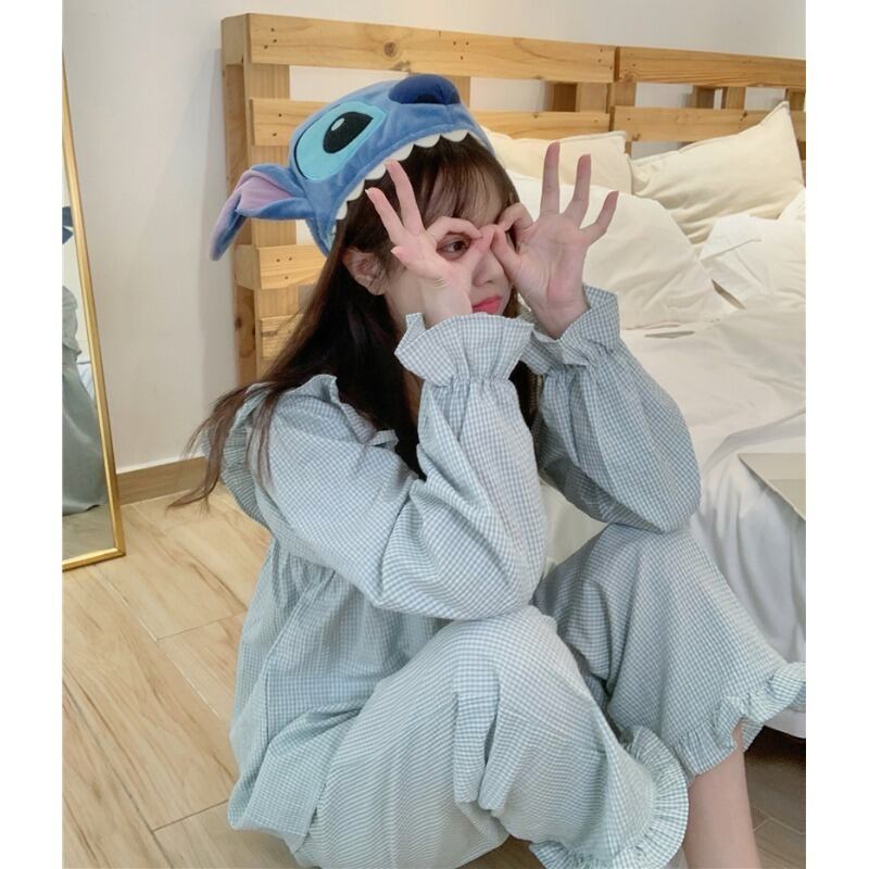 グリーン格子柄オータム ロング 秋物 萌量不足91713324931