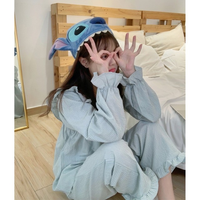 グリーン格子柄オータム ロング 秋物 萌量不足91713324931