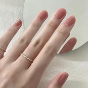 YINKE ネイルチップ 24枚入 ネイルチップ ショート 秋冬 ネイルチップ 人気 和風 かわいい シンプル 人気 ネイルシール 女性おしゃれな 上級 成人式 入学式 卒業式 結婚式 パーティー 日常生活に使用できます (C10, ミディアム)