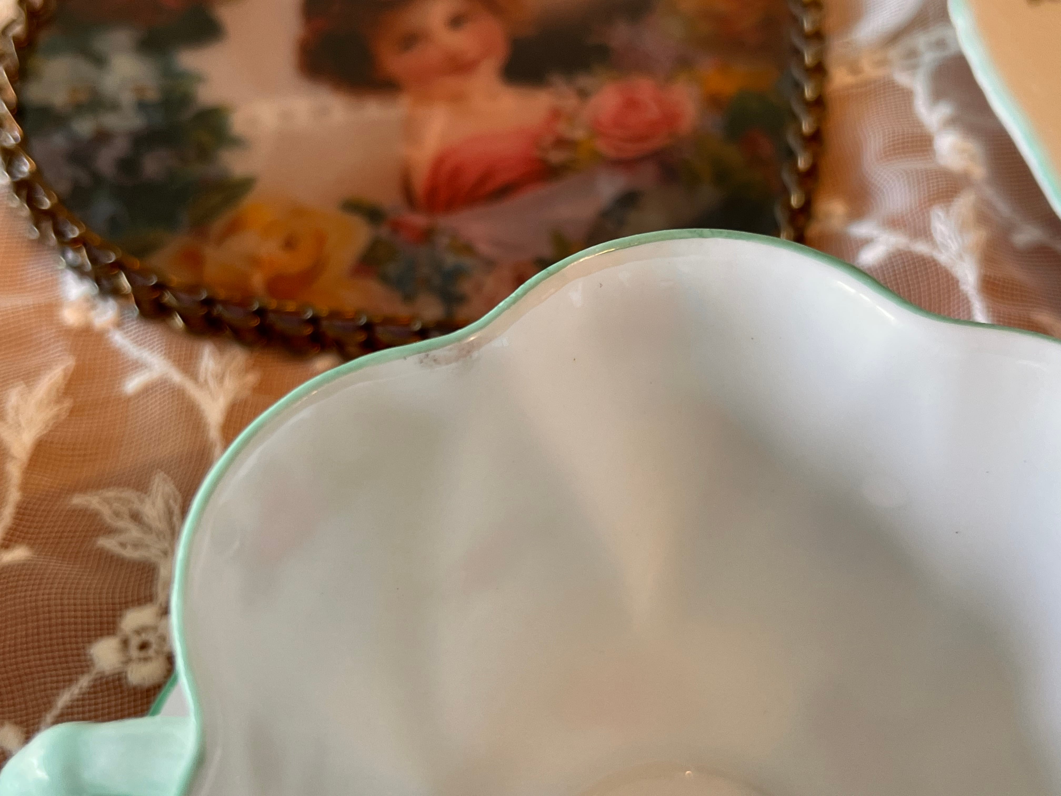 シェリー テニスセット＋小皿 デインティシェイプ ローズバッド