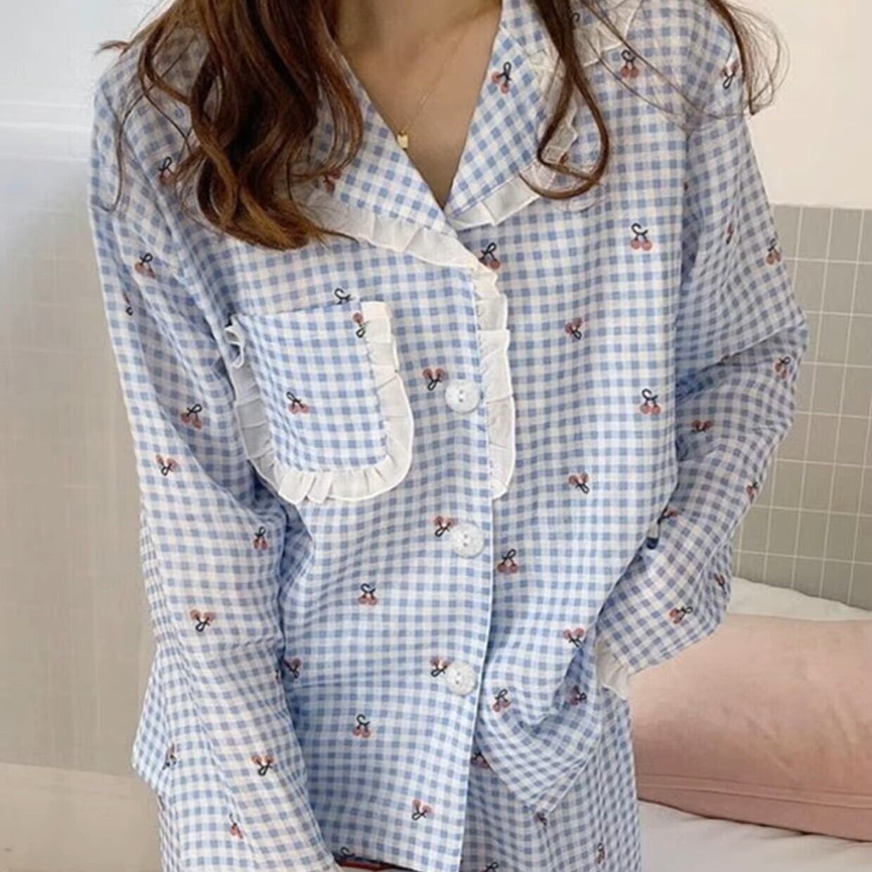 チェリーフリルパジャマ