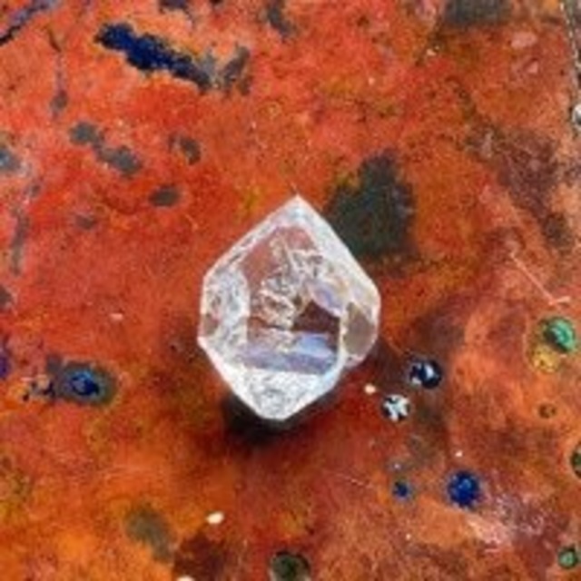 【ツーソン・超美石】ハーキマーダイヤモンド　原石（虹入り）　NO.3