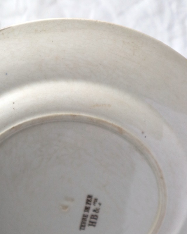 【蚤の市】HB & Cie Choisy le Roi ショワジールロワ ディナープレート/F