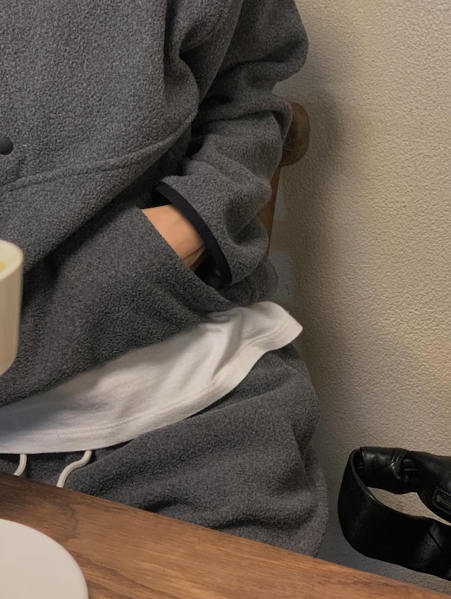 (LITER) Snow fleece high neck mtm / 3color