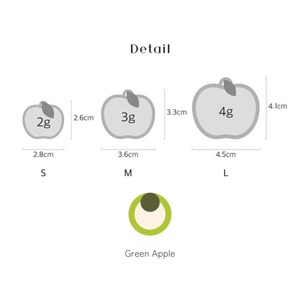 【予約】[ Snugroo ] Pet Necklace Surgical｜Green Apple（季節限定）