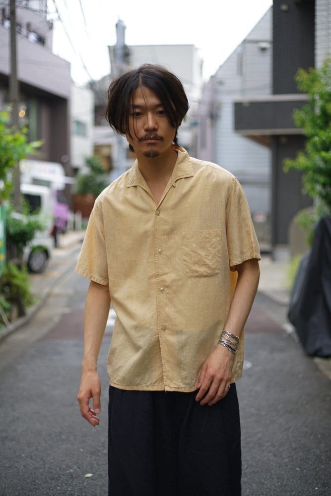 Continental --CAMPUS] Vintage S / S Italian Collar Shirt [1960s