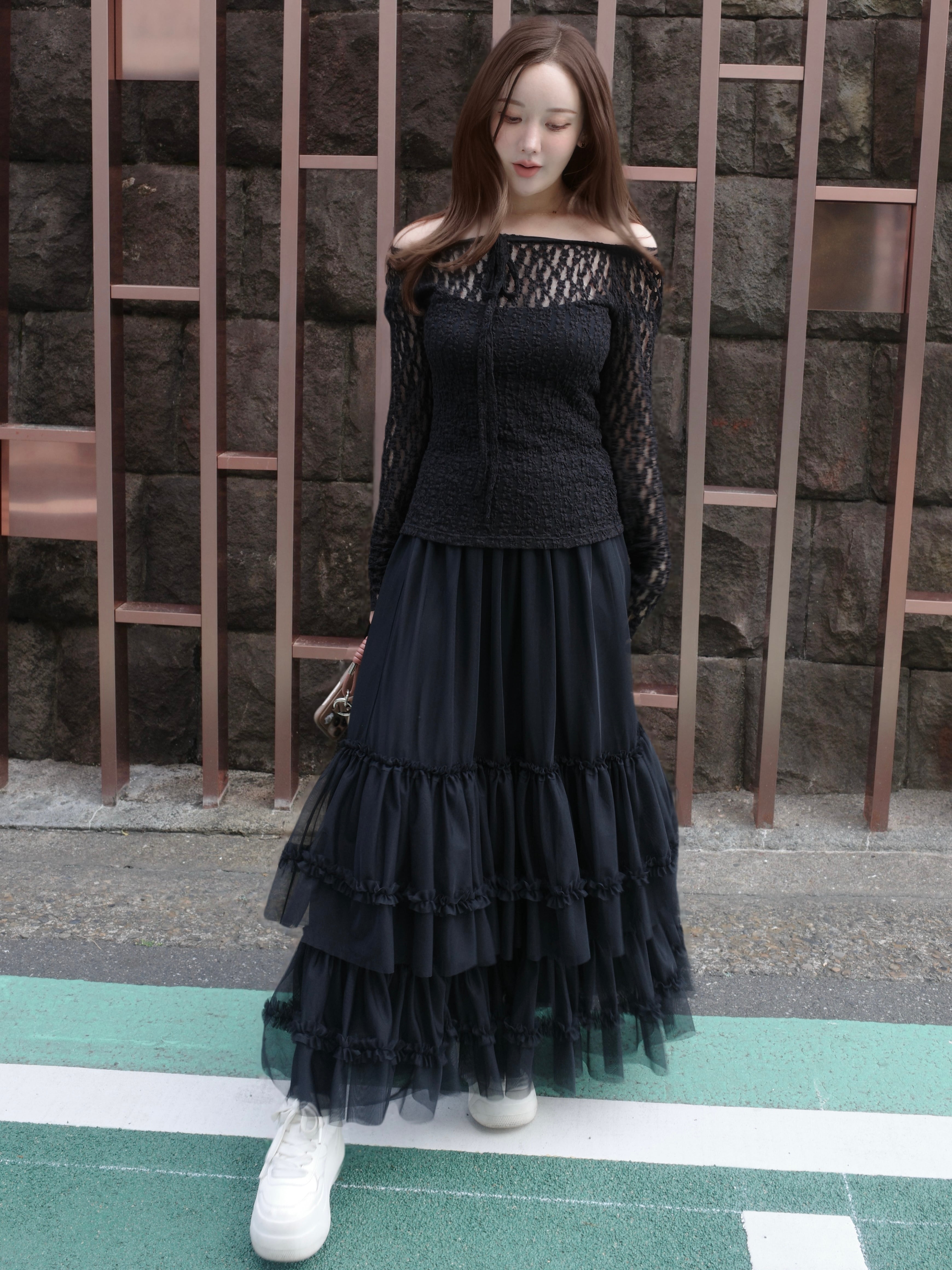 tulle skirt / black 6/18 21:00～再販(即納) | HYEON