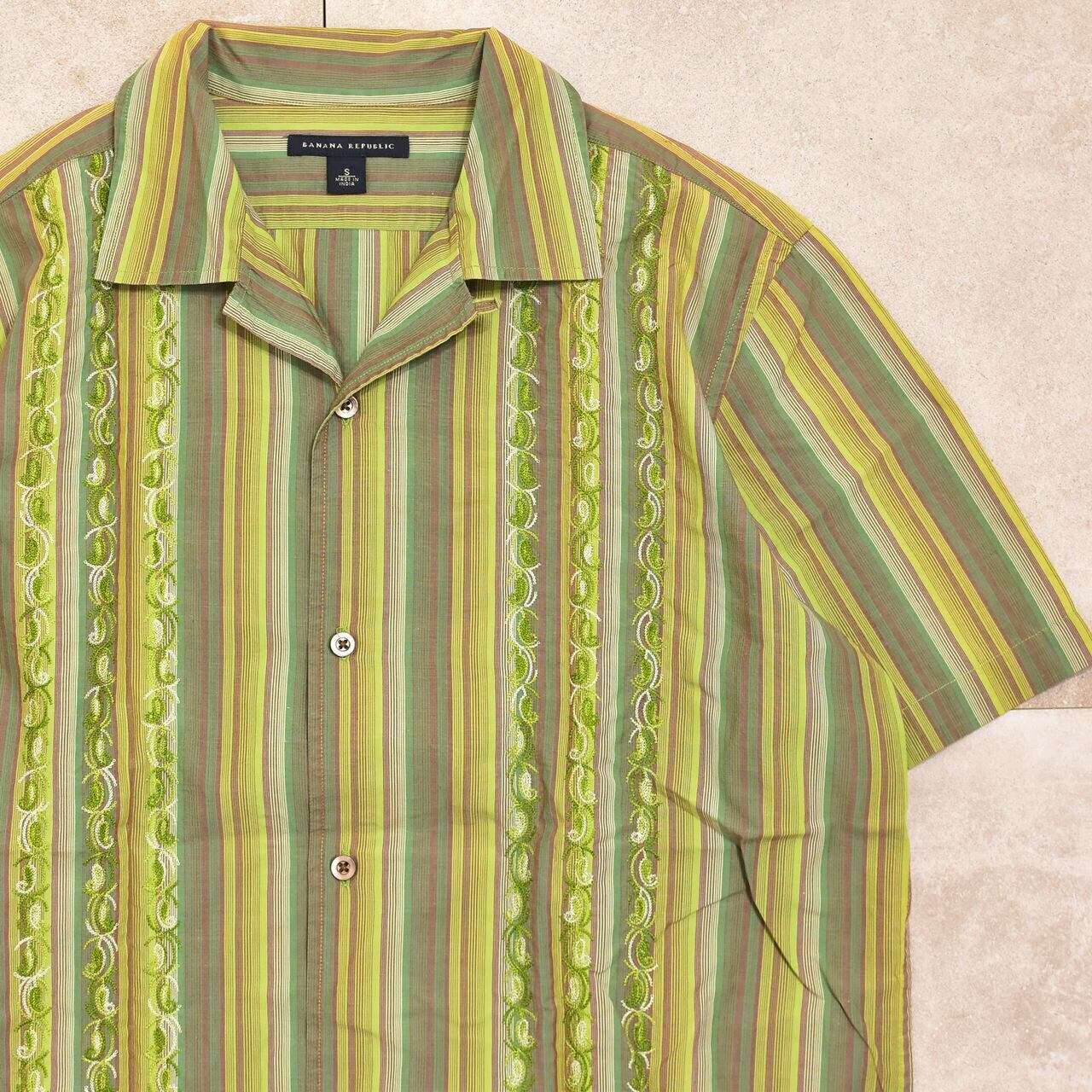 00s BANANA REPUBLIC stripe shirt