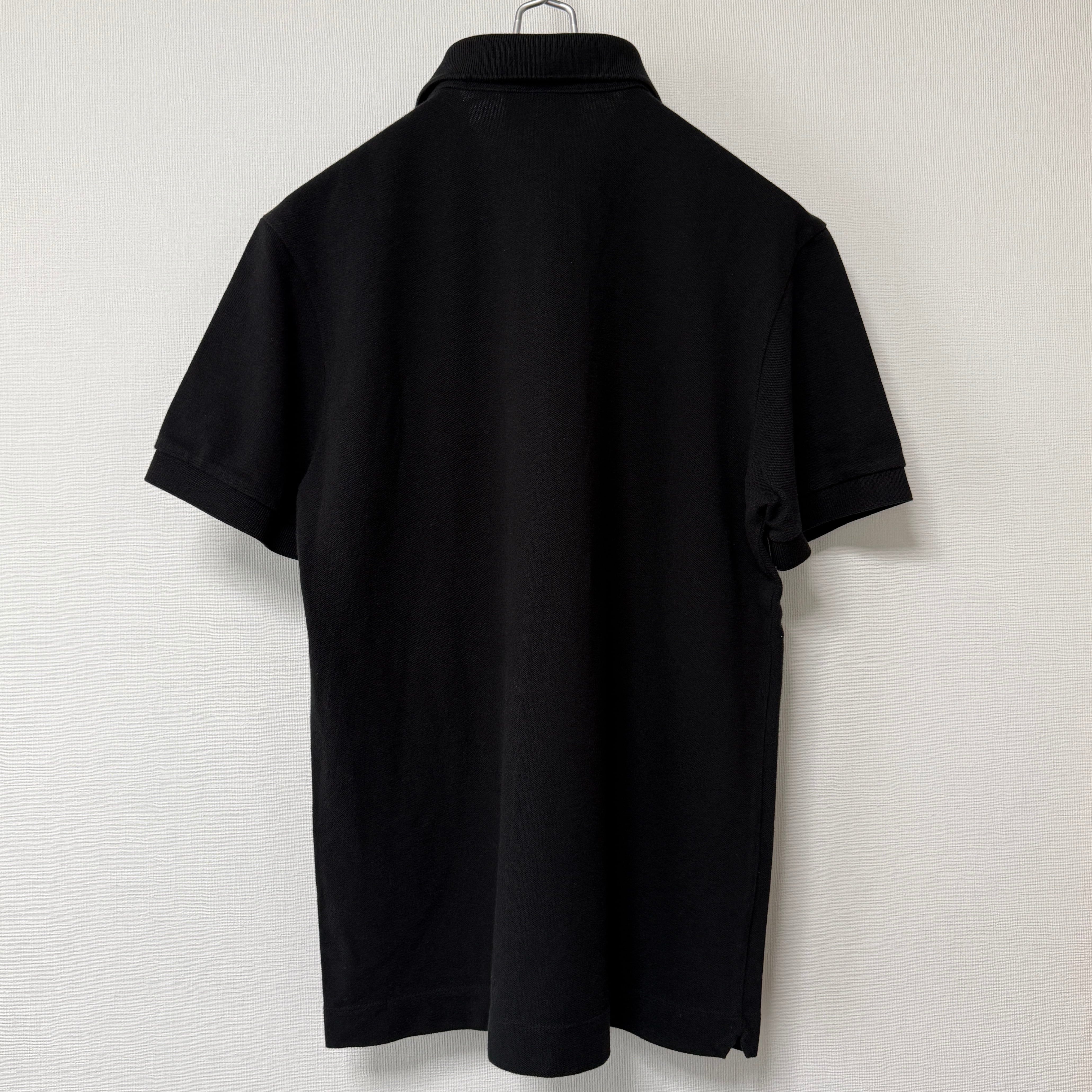 LACOSTE PH5522L コットン 鹿子 半袖ポロシャツ ブラック サイズ2 (S