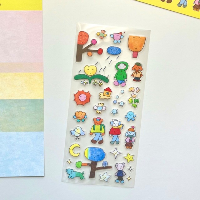 greenyeveryday 〔sticker -walk-〕