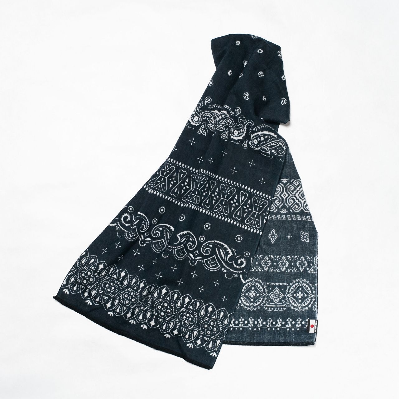 チャオラス CHAORAS / スポーツてぬぐい / ビンテージバンダナ ブラック - 1