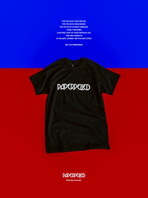 PAPERPELLED LOGO TEE　BLACK