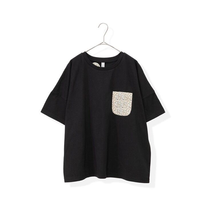 【Emago.】ポケット付き半袖Tシャツ|トリと洋ナシ