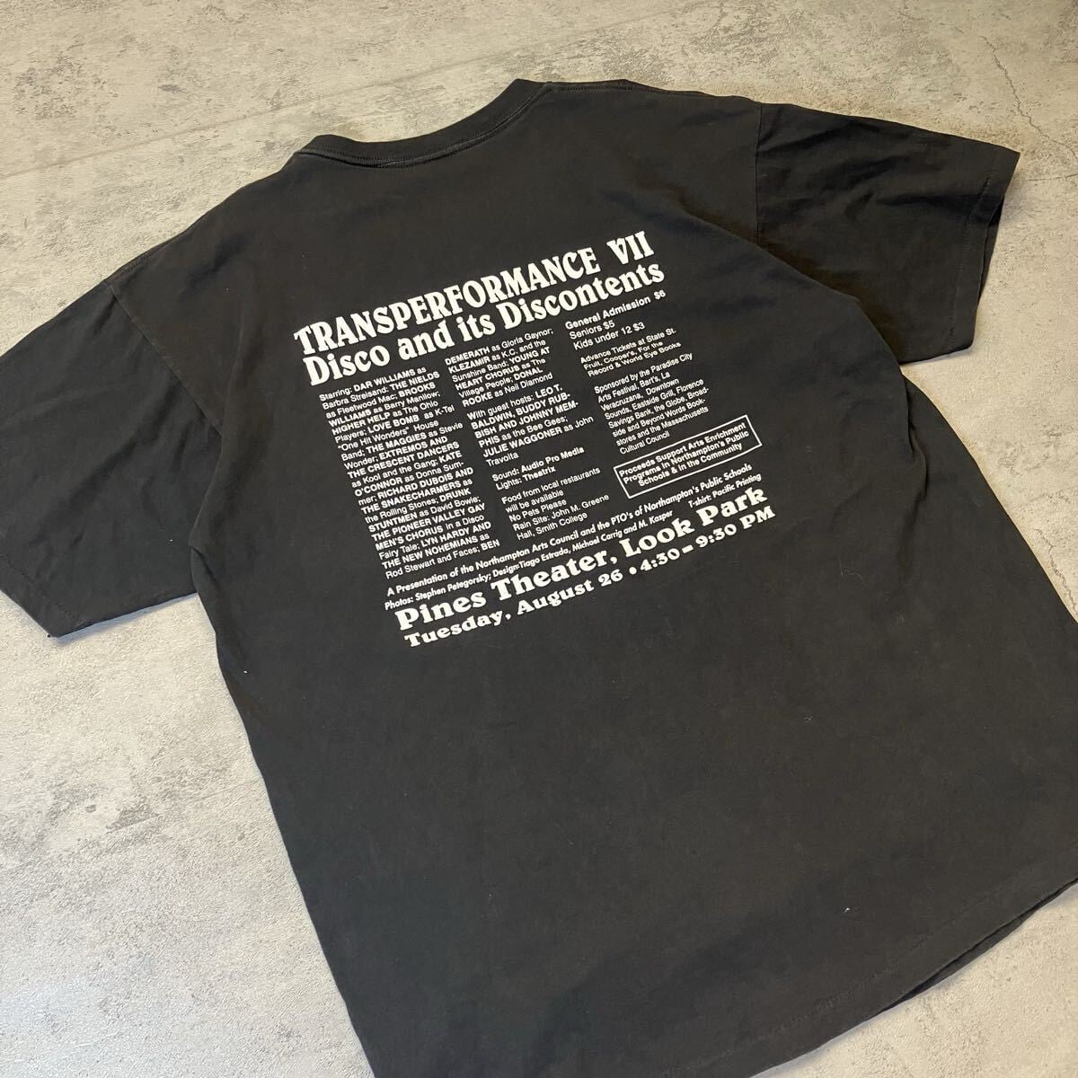 L】90s TUESDAY NIGHT FEVER パロディTシャツ ONEITA POWER-T オニータ