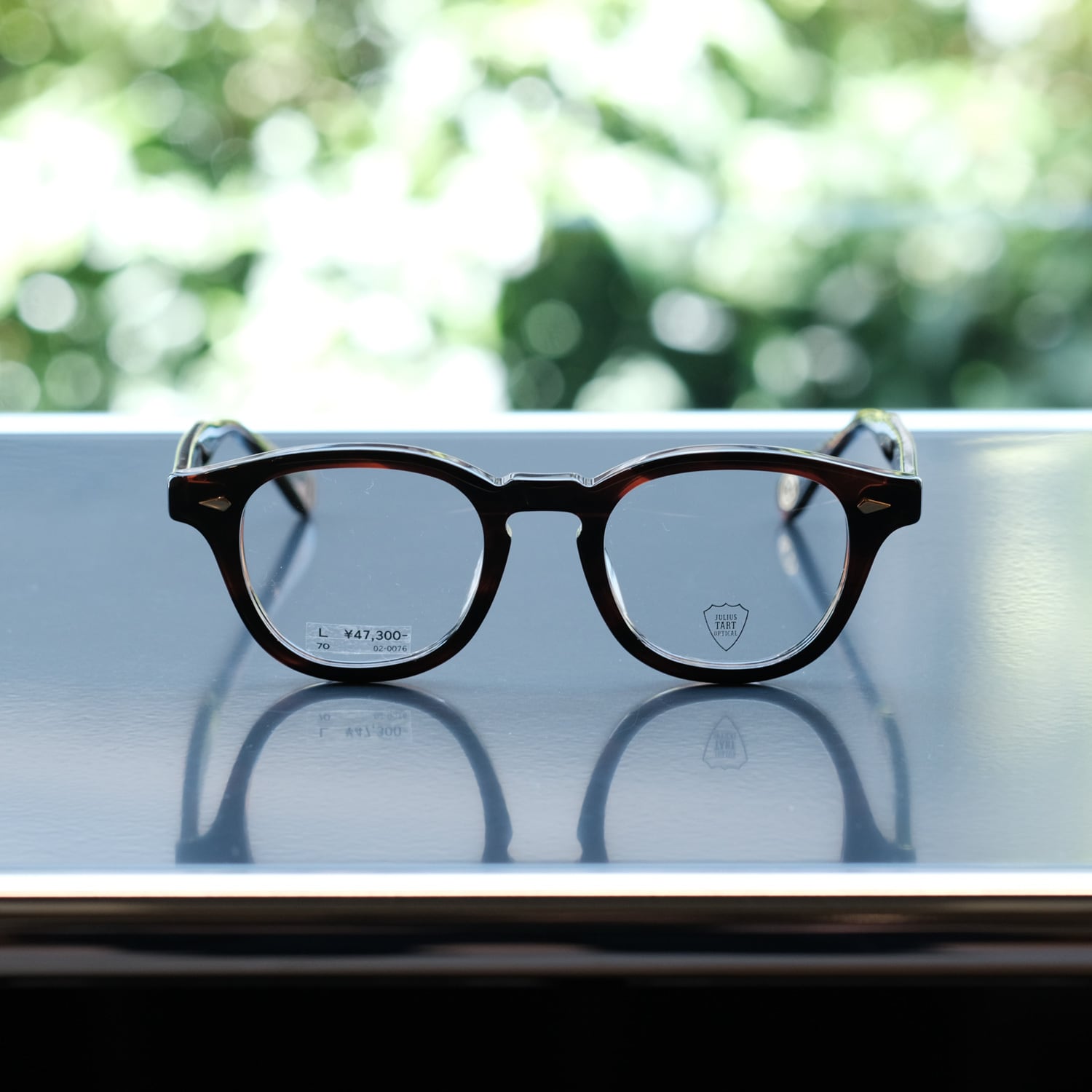 小物 JULIUS TART OPTICAL AR 48 22 BROWN JULIUS TART OPTICAL】AR 48□22 Gold Edition - Deep Brown Sasa