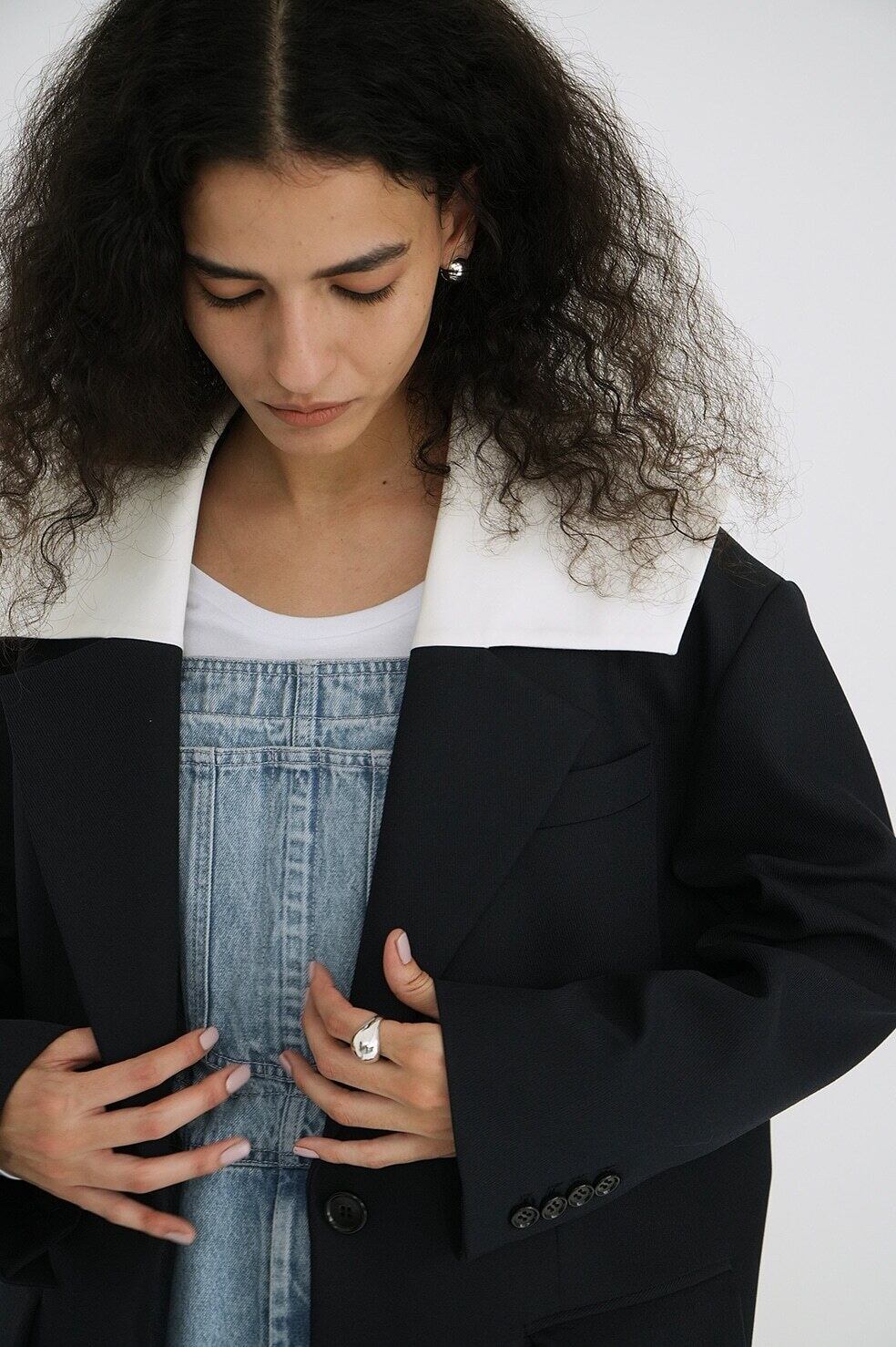 CLANE SAILOR COLLAR TAILORED JACKET -NAVY- | Chapel CLANE SAILOR COLLAR TAILORED JACKET -NAVY- | Chapel