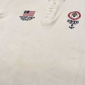 CAPTAIN SANTA キャプテンサンタ 刺繍入り BD 半袖 ポロシャツ サイズ L /ホワイト/YACHT CLUB