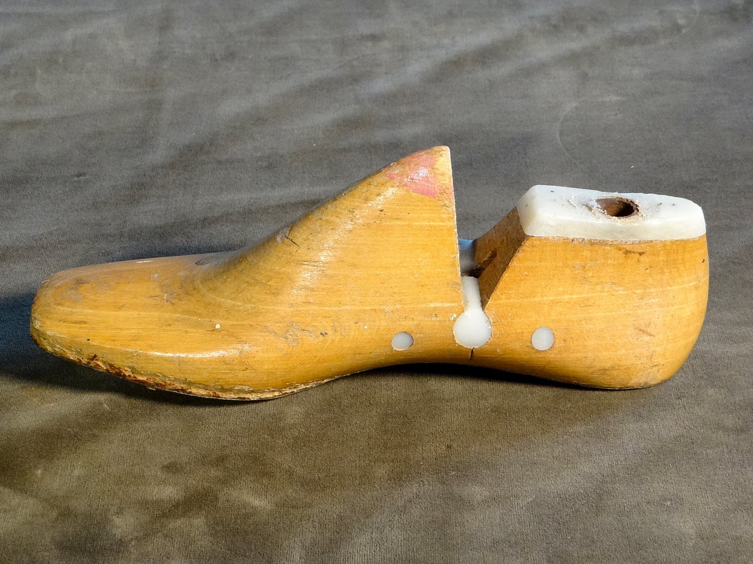 USA vintage】シューモールド インテリア 靴 木製ベビーシューモールド