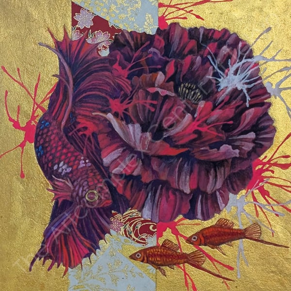 橋本六久「牡丹魚半八」