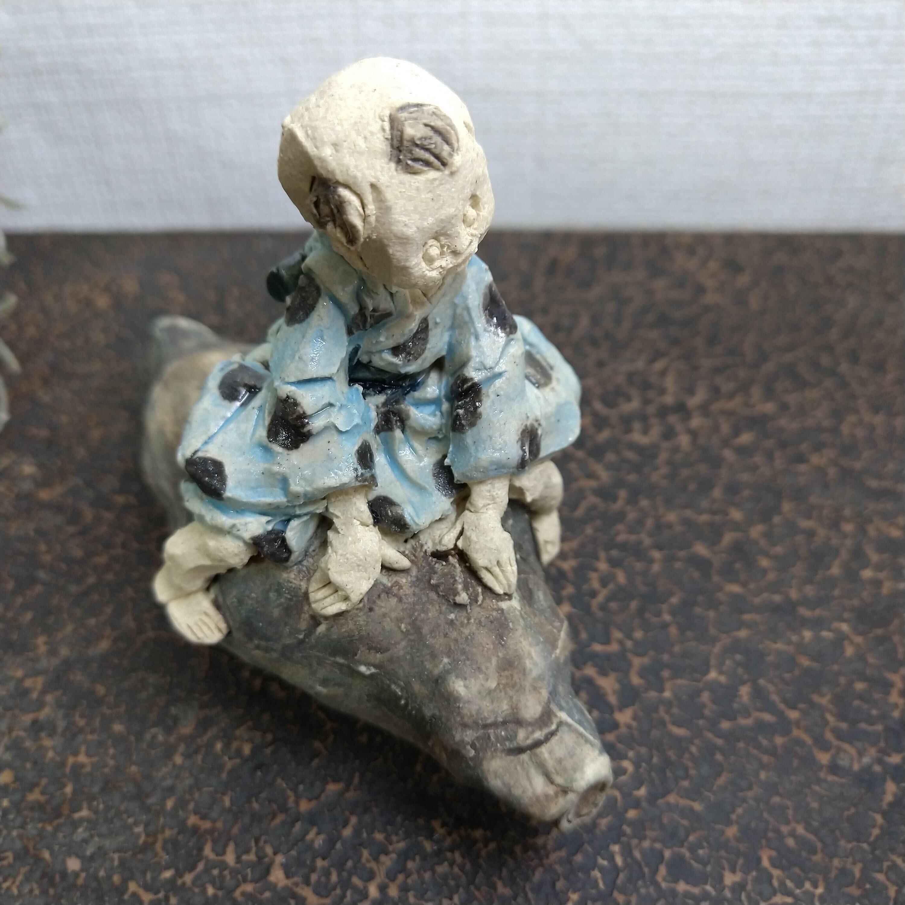 芋の煮えたも御存じない | 陶人形作家 にしだみき