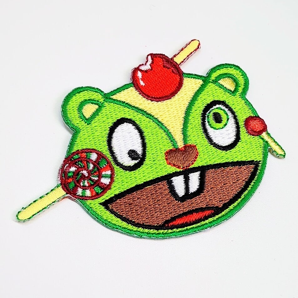 送料無料！ ★刺繍アイロンワッペン★【Happy Tree Friends・ Nutty（ハッピーツリーフレンズ・ナッティ） 】〚アメリカン雑貨 アメトイ〛