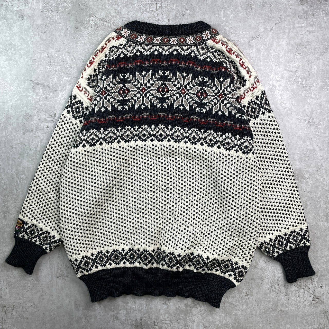 DALE OF NORWAY ノルディック柄 バーズアイ チロル ウールニット