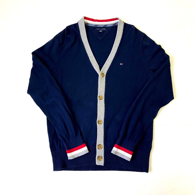 TOMMY HILFIGER トミーヒルフィガー Vネック コットンニット 