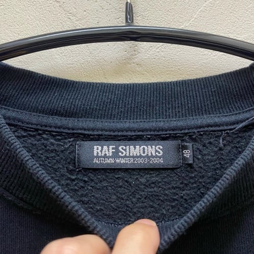 超激得人気 RAF SIMONS - RAFSIMONS ラフシモンズ 消費者期 スウェット