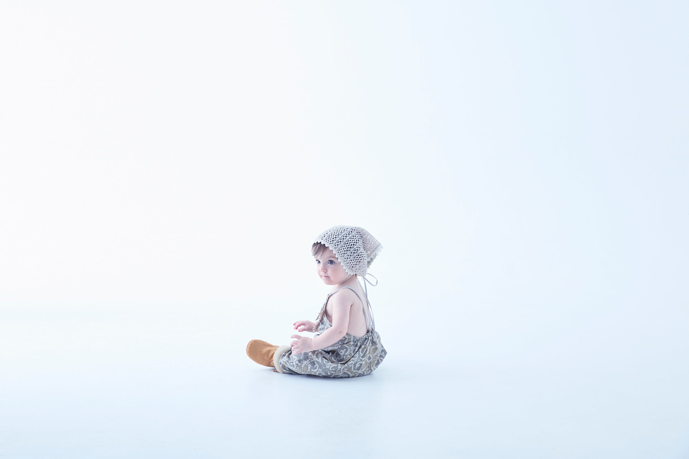 【即納/送料無料】Crochet Lace Bonnet / black