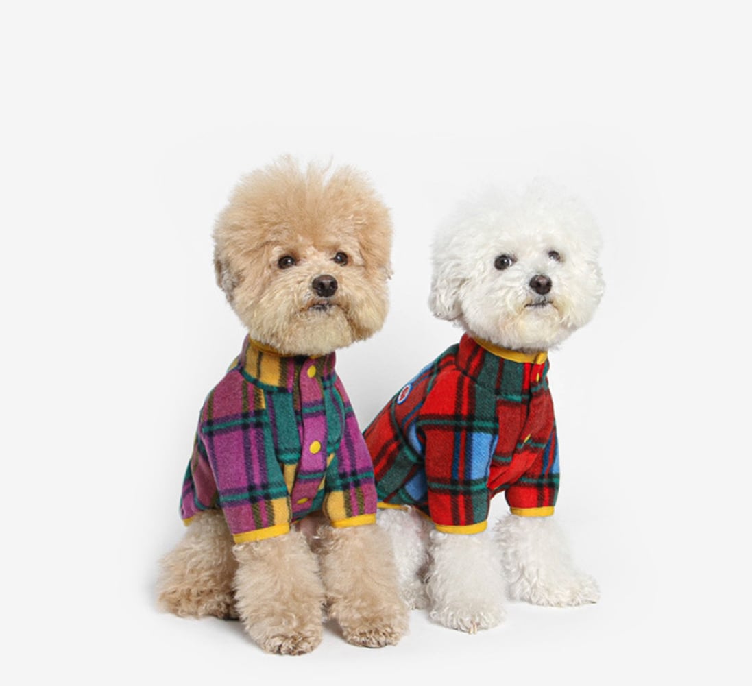 即納/【tustus】check fleece