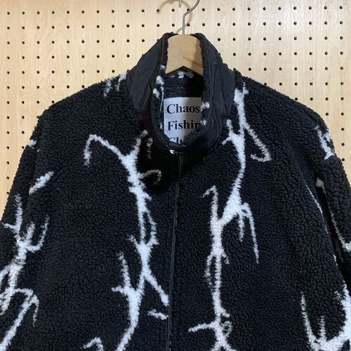 Chaos Fishing Club ジャケット　フリースジャケット Chaos Fishing Club グリーン フーディ XL CHAOS FISHING CLUB