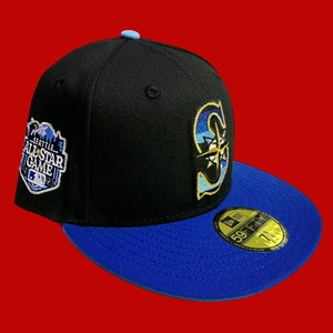 Seattle Mariners 2023 All Star Game New Era 59Fifty Fitted / Black,Blue (Light Blue Brim)