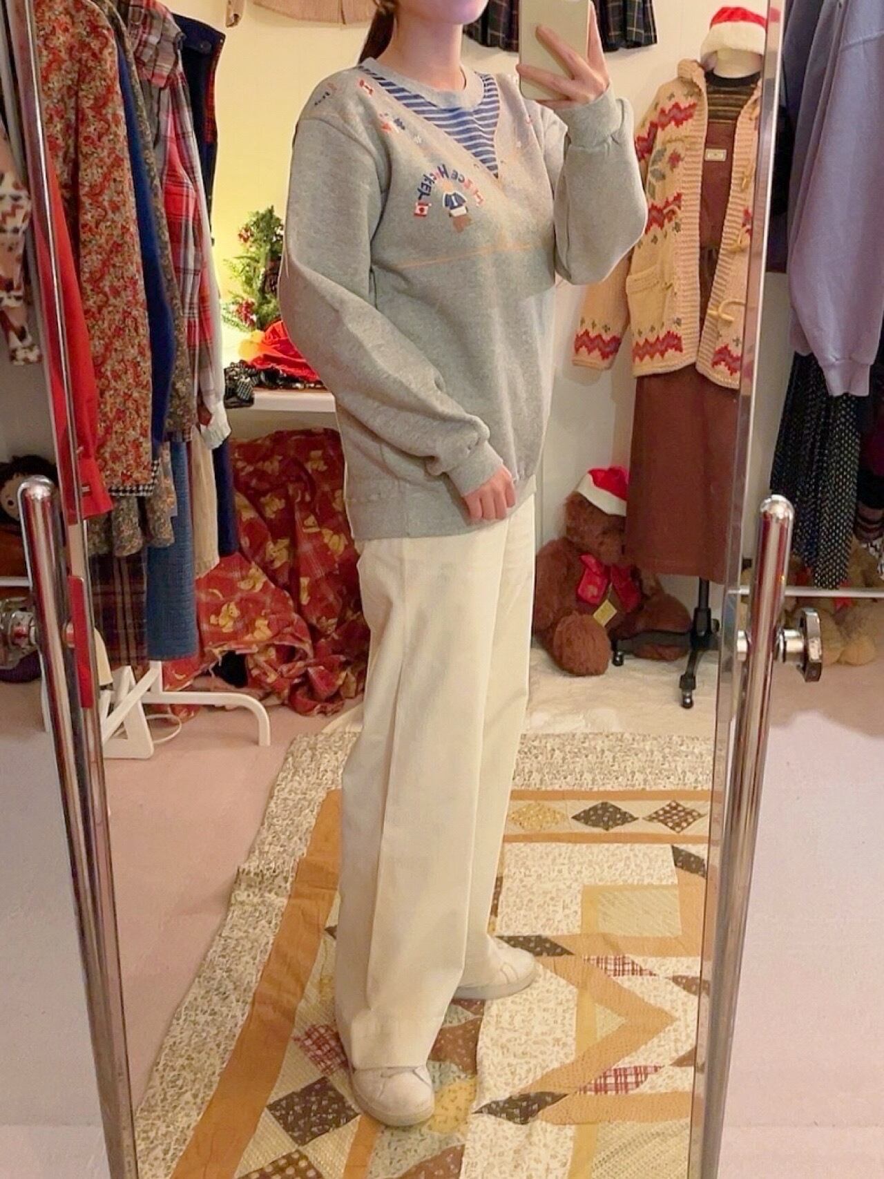 GAP / white corduroy pants