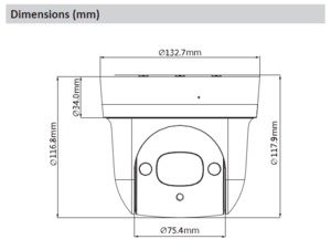 2MP　PTZ IPカメラ「DH-SD29204TN-GN」