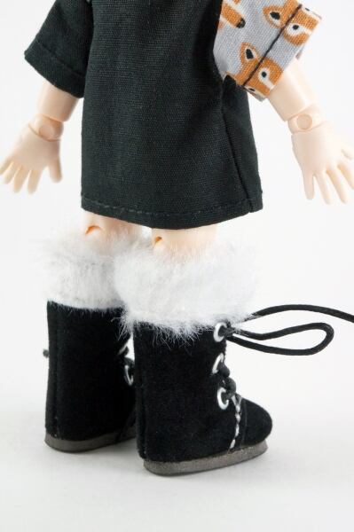 ドール靴 1/6 オビツ11 ロングブーツ SBB020BLK MW - 画像5