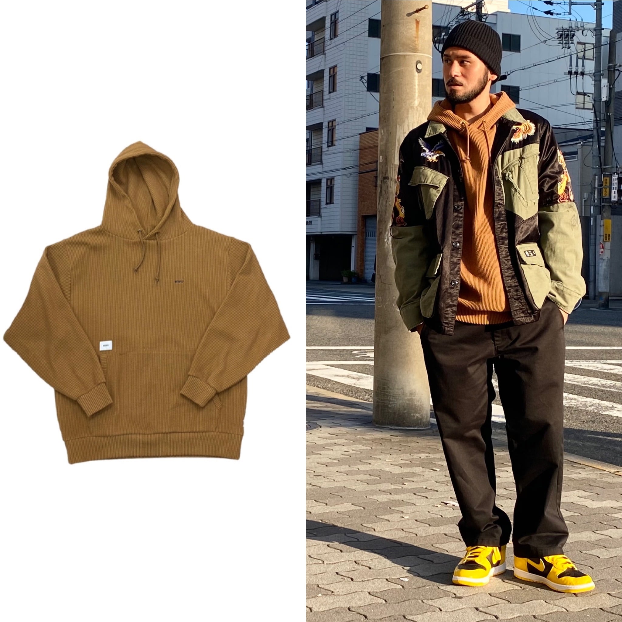 WTAPS 20AW SIGN HOODED / COPO BROWN 03 65KJ0364 | BRAND BUYERS OSAKA 