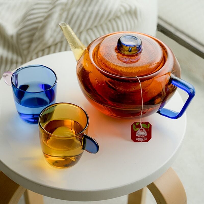 TWO TONE GLASS TEA POT | LAND Lifestyle Shop 