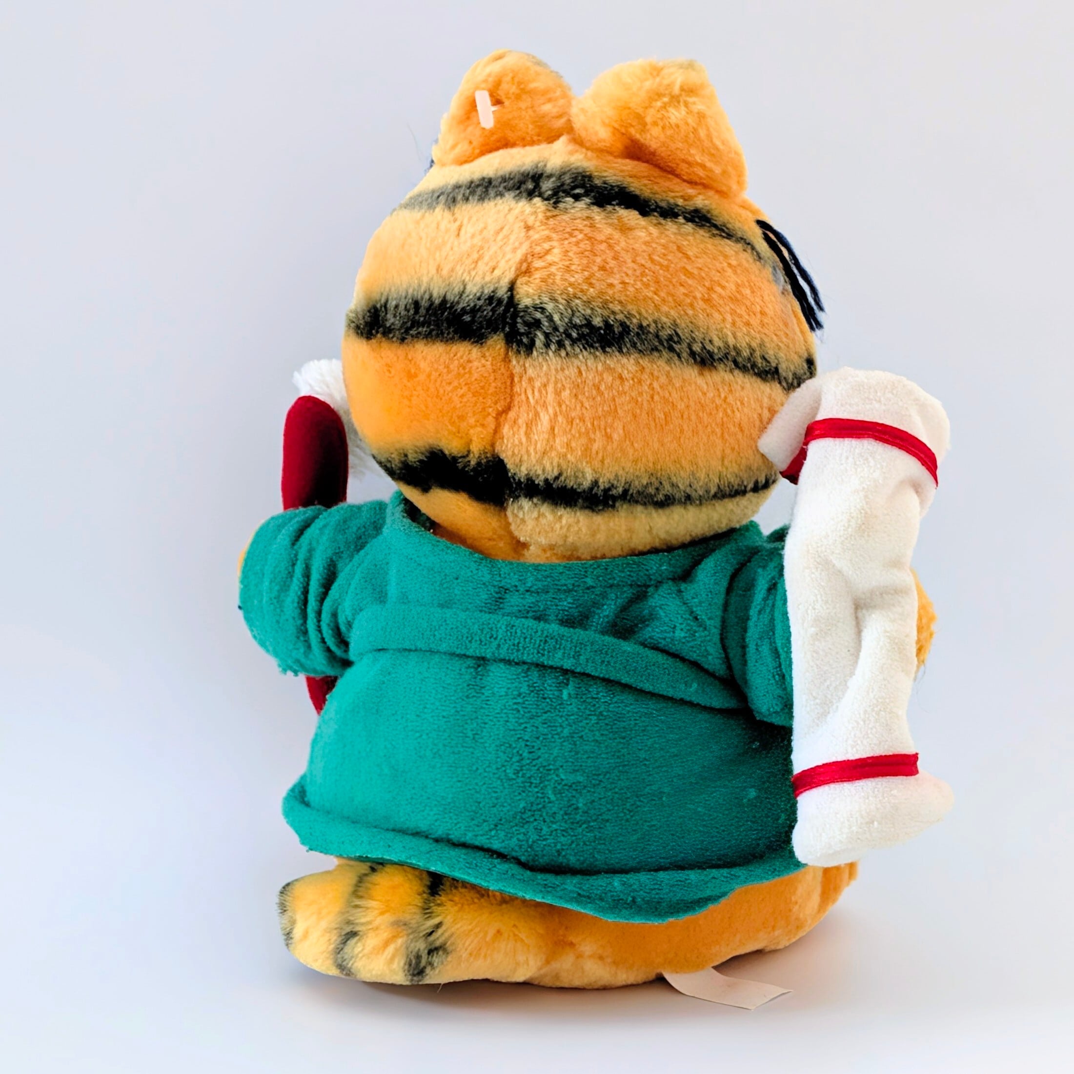 ☆ VINTAGE 1980年代初期 ☆【 Garfield ( ガーフィールド ) 】『 Zzz... オヤスミ歯磨きガーフィールド 』ぬいぐるみ プラッシュ plush 1980年代年製 〚アメリカン雑貨 アメトイ〛