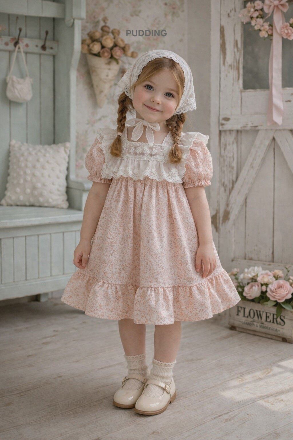 【6/21〆予約】<pudding> Flower dress
