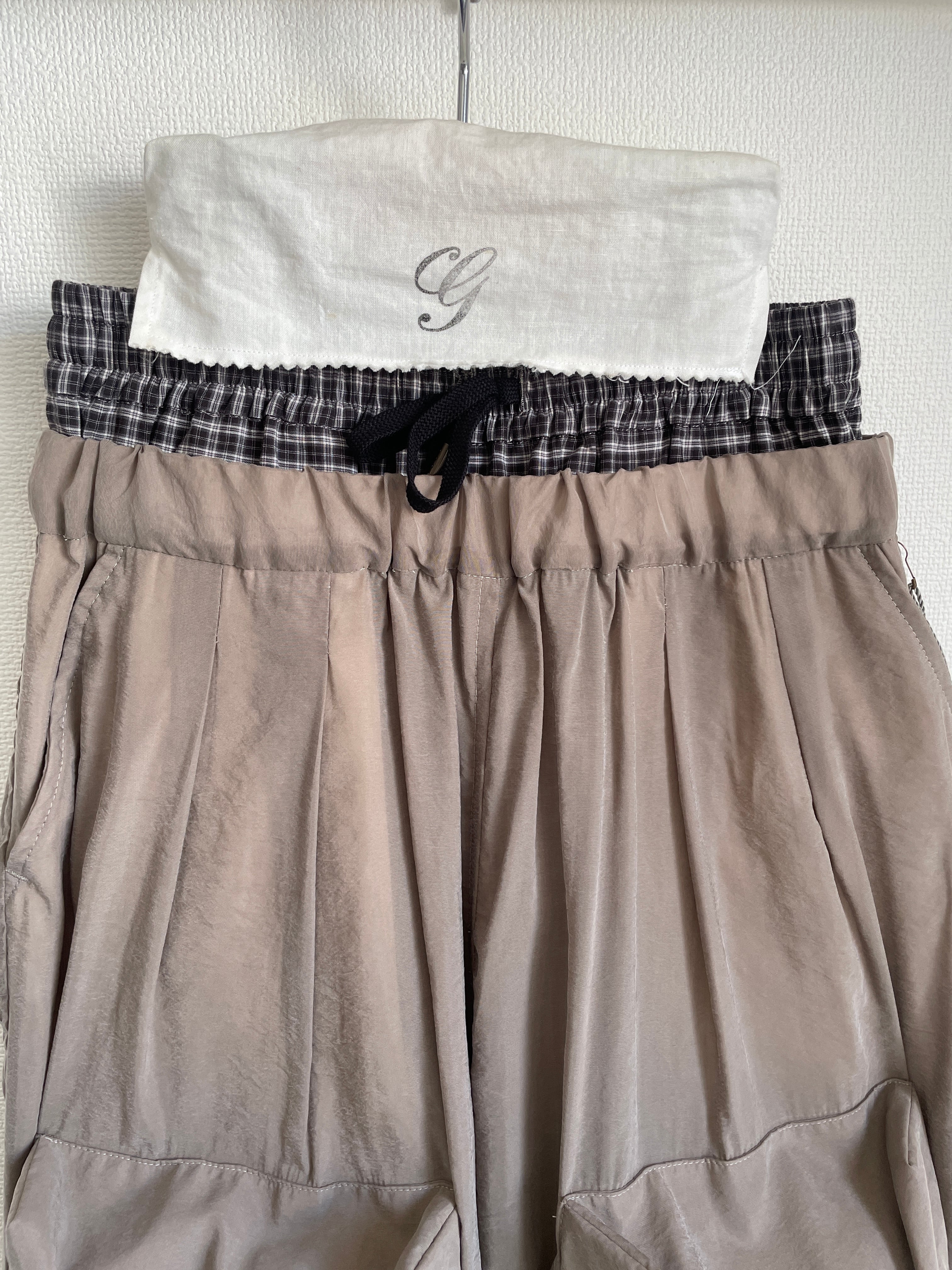 Layered Big Pocket Pants_L/XL size | GRIS