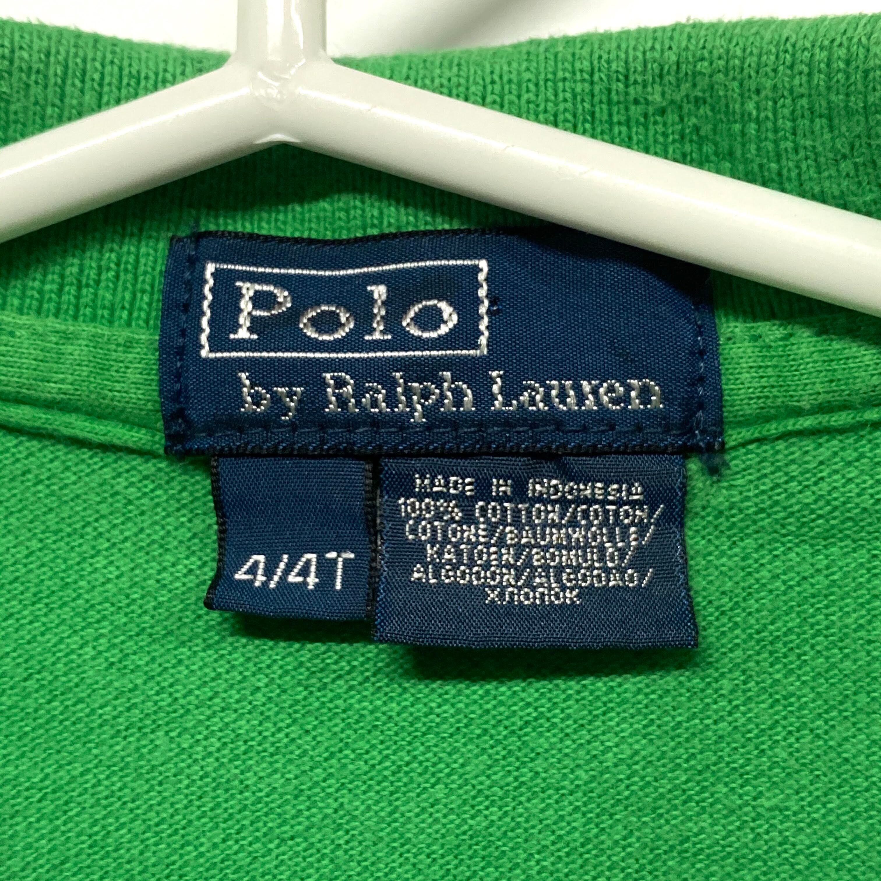 キッズ】 Polo Ralph Lauren ポロラルフローレン 無地 ポロシャツ M 4 ...