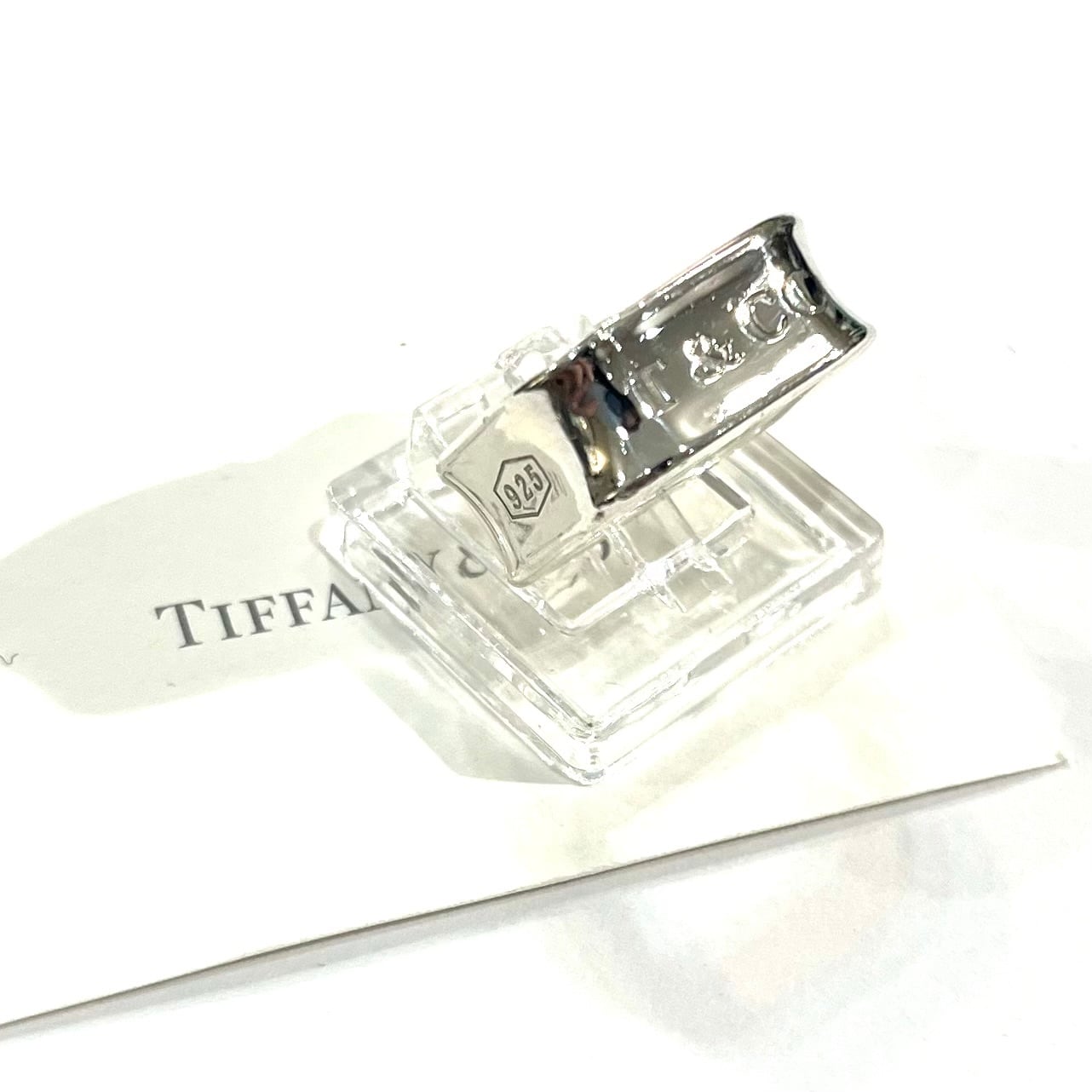 TIFFANY&CO.】【5.5-6号】2603 T&CO 1837 スクエアリング／シルバー925