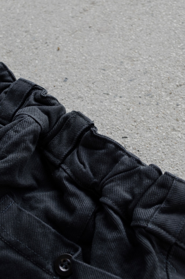 Swiss Army 80s Baker Denim Trousers Dyed Black スイス軍 デニムトラウザー 黒染め ベイカーパンツ 後期
