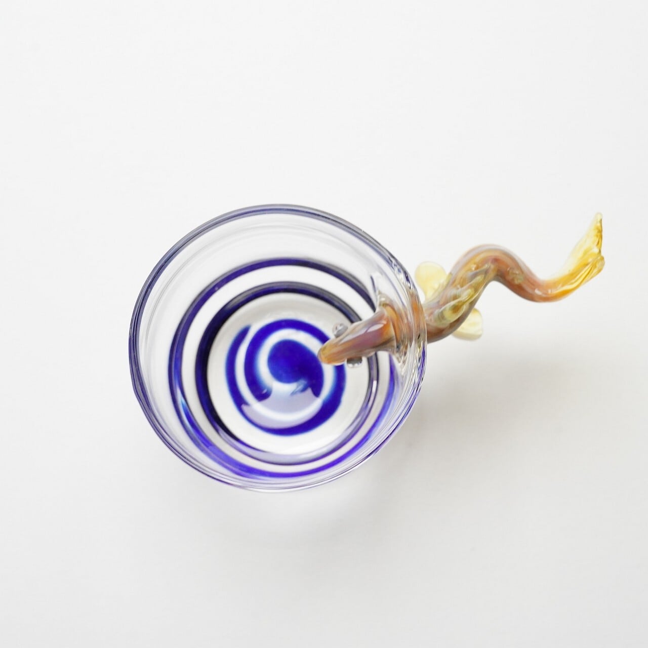 竹川久仁子】耐熱ガラス いわなぐい吞み T-18 | ろにせら ギャラリーと