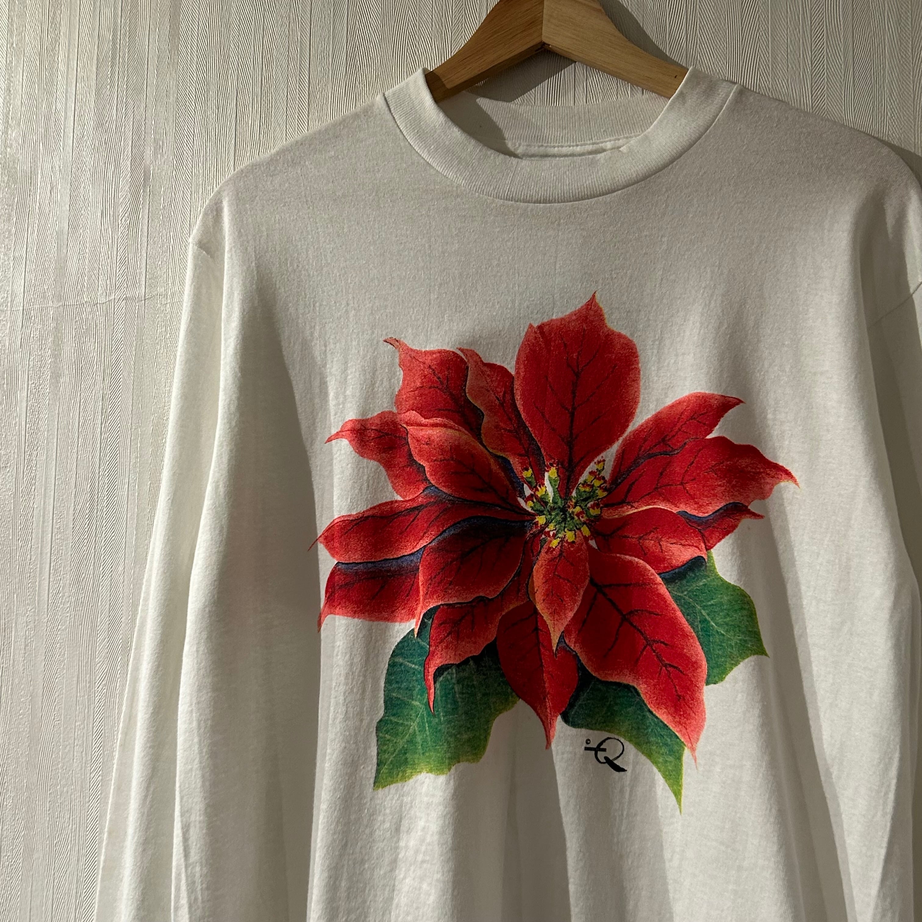 ア*オ様 studio Q ポインセチア usa製 Tシャツ XL DEAD STOCK