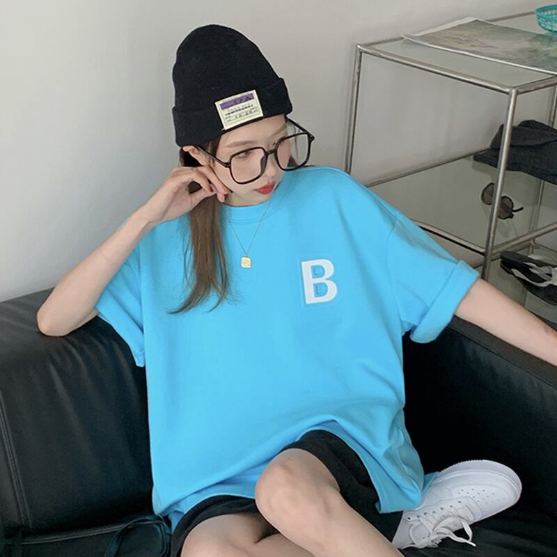 スプリングルーズスタイルTシャツ カジュアルトップス 春物 試着室84345667329