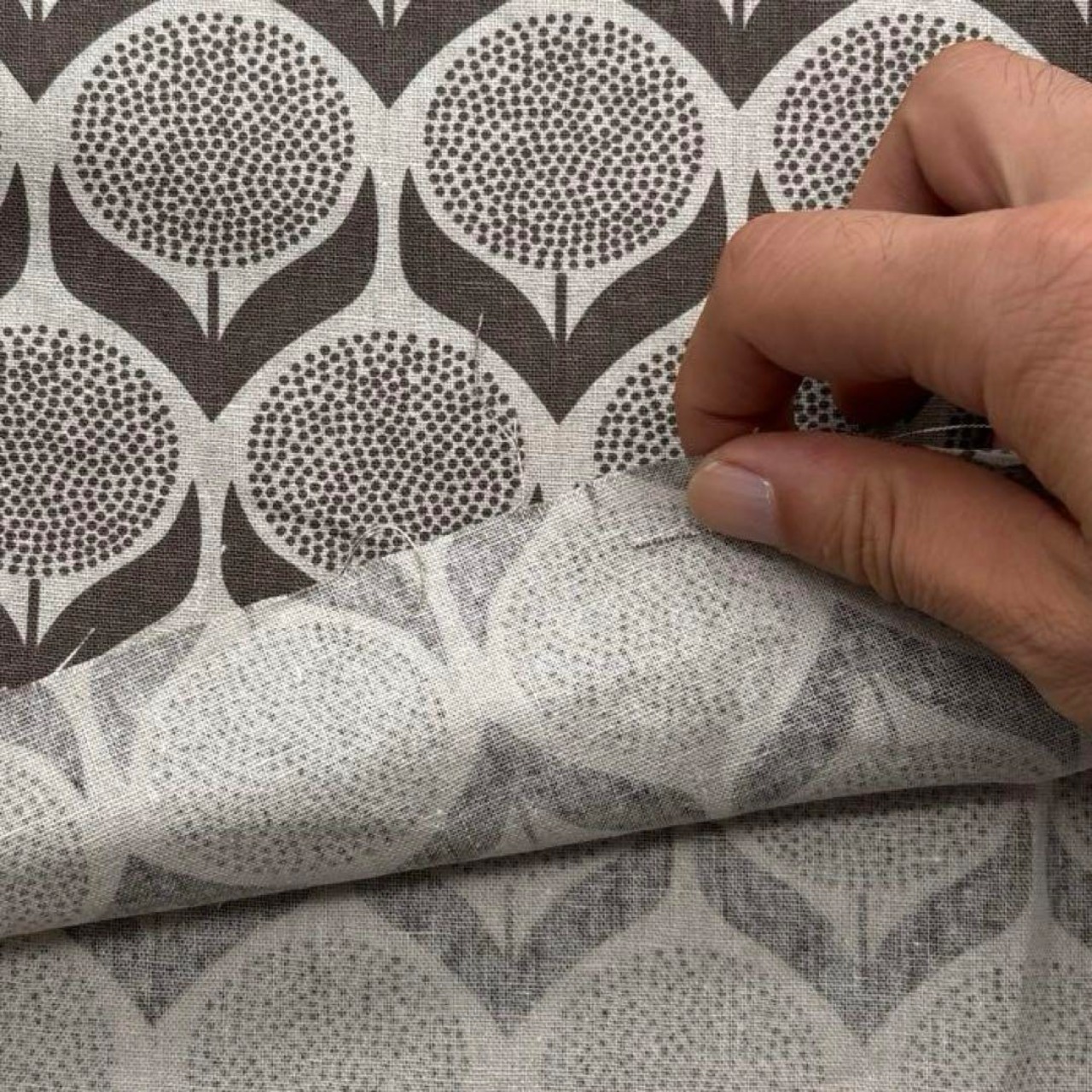 Cdr500-1◆50cm◆S◆コットンリネン混生地◆花柄