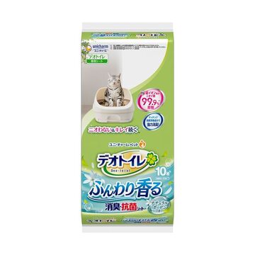 数量限定】デオトイレ 消臭・抗菌シート ナチュラルガーデンの香り 21 